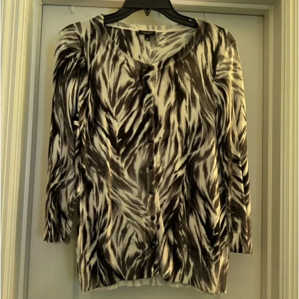 Talbots Long Sleeve Button Up Cardigan